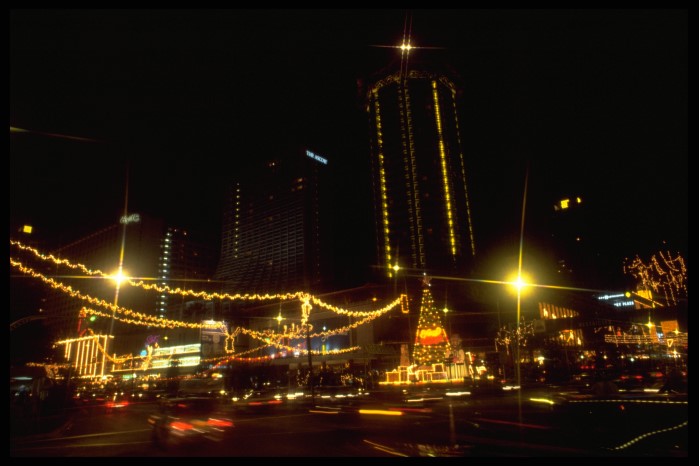 <strong>Photograph of first Christmas light-up along Orchard Road</strong><br>
15 December 1984<br>
Ministry of Information and the Arts Collection<br>
Courtesy of National Archives of Singapore